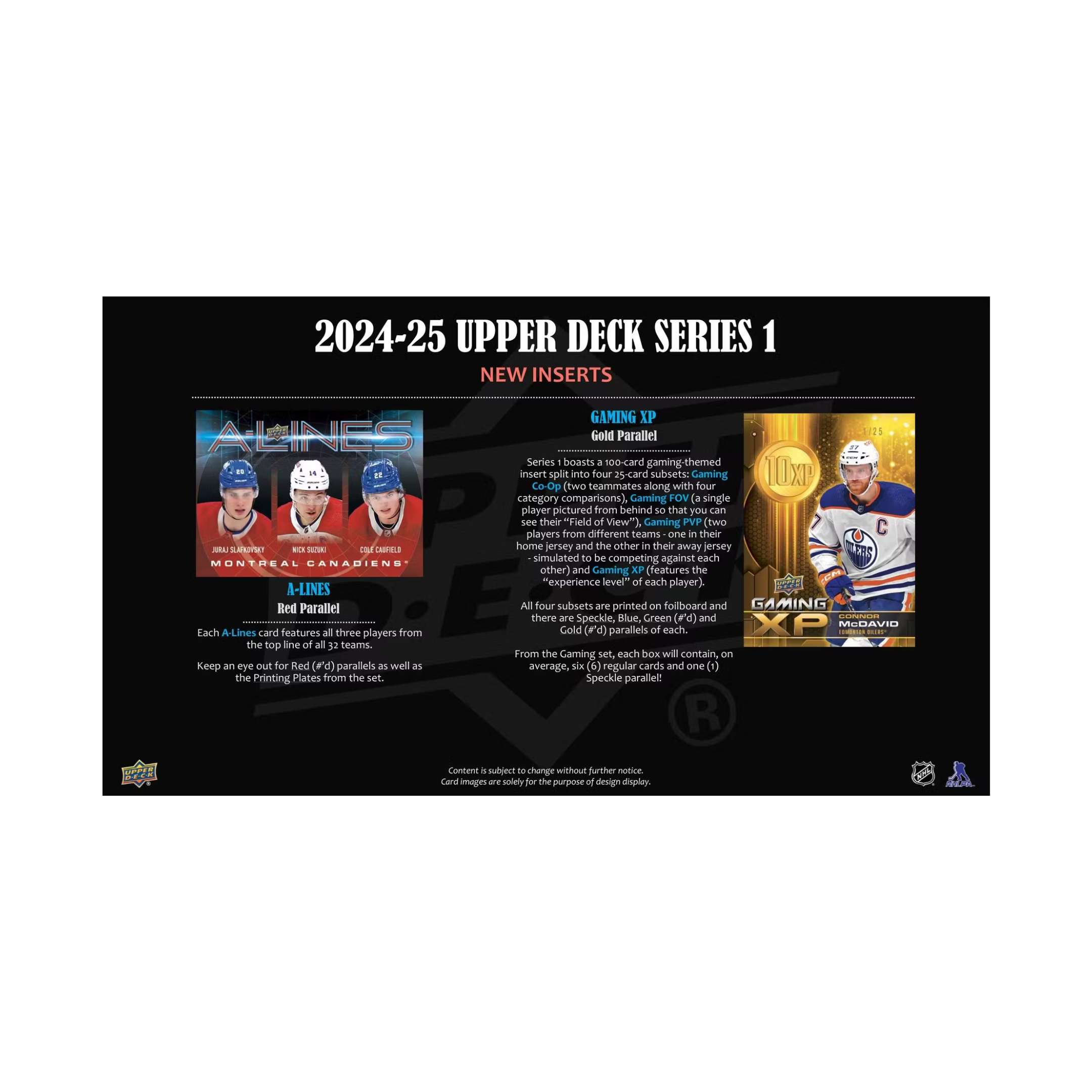 2024-25 Upper Deck Series 1 Hockey Hobby Box