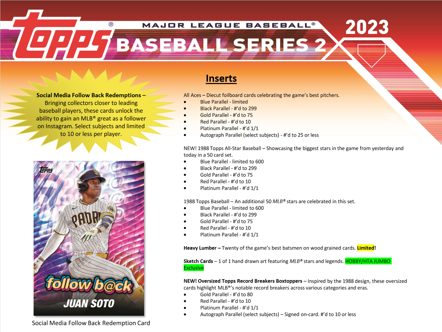 2023 Topps Series 2 Baseball Jumbo Box