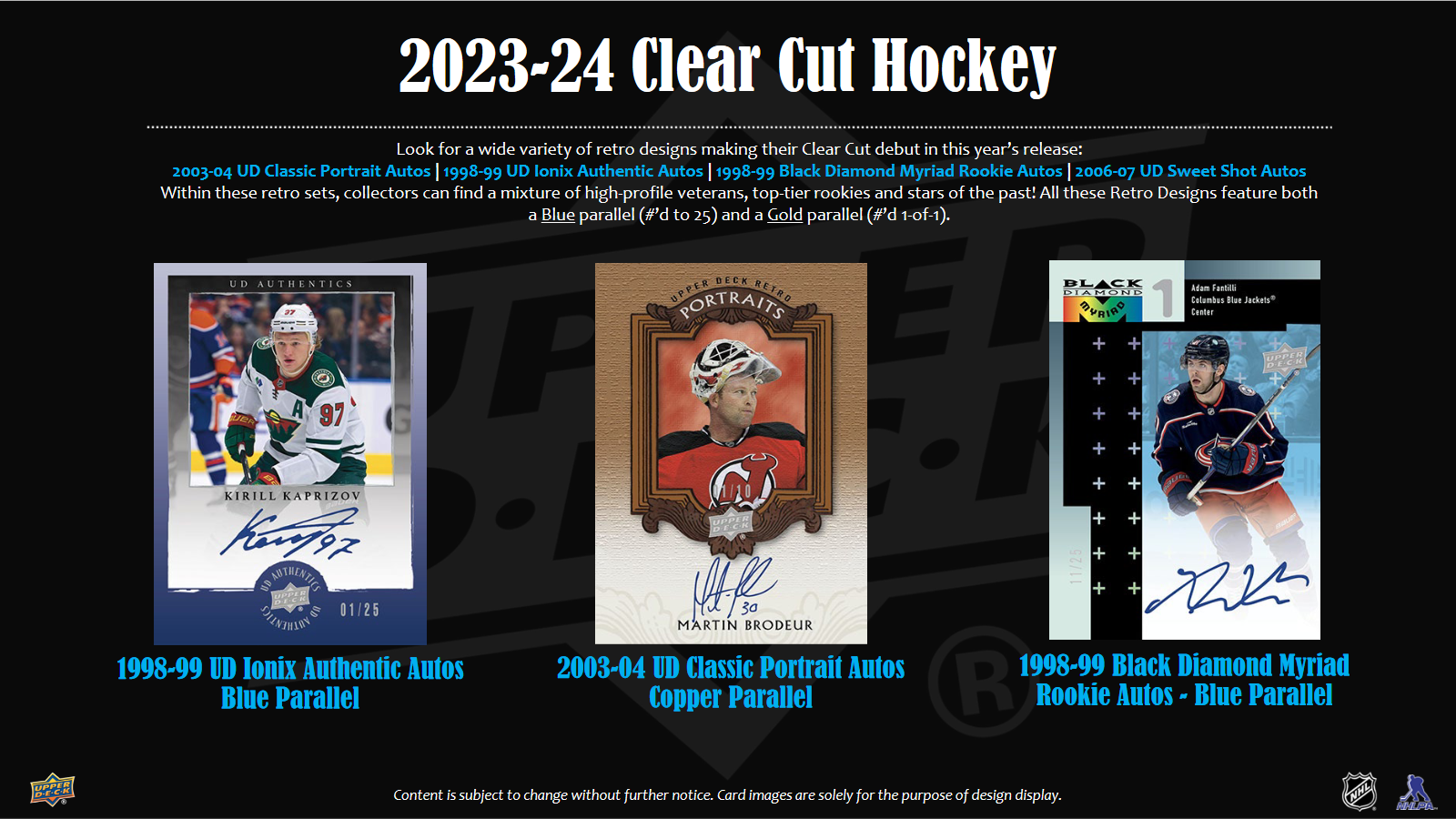 2023-24 Upper Deck Clear Cut Hockey Hobby 30 Box Case